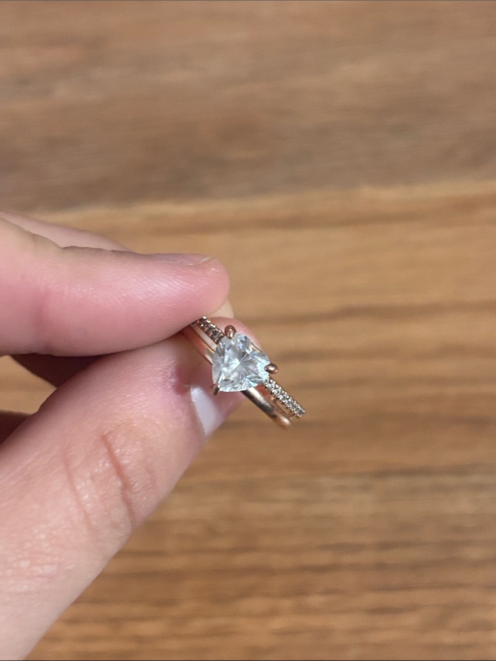 pandora rose gold ring size 5!